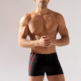 Boxer de baie barbati negru-roșu MAORI UD093