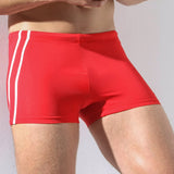 Boxer de baie barbati roșu-ecru MAORI UD093