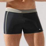 Boxer de baie negru-gri NELSON UD097