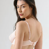 Sutien cu cupa neburetata decoltata roz KATE R1700