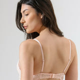 Sutien cu cupa soft decoltata roz KATE R1697