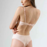 Sutien cu cupa soft decoltata roz ELLA R1692