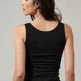 Maiou din bumbac negru MINA C0194