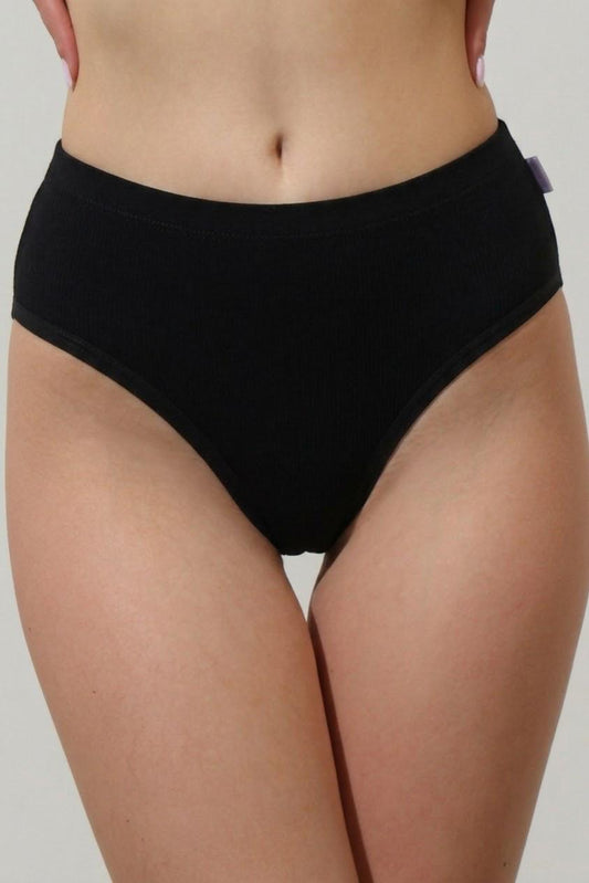 Chilot clasic talie inalta negru MINA S1935