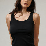 Maiou din bumbac negru MINA C0194