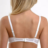 Sutien clasic microfibra si dantela CATRINA R1414 alb