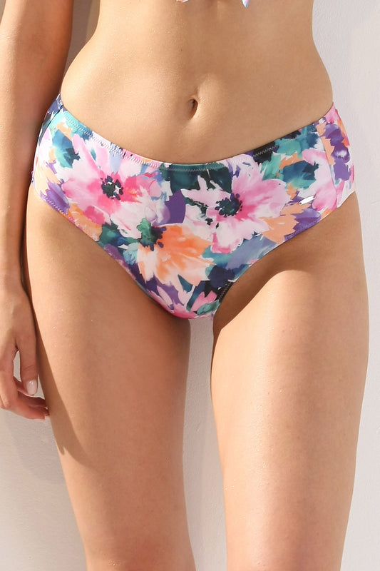 Slip de baie clasic Inalt Flores DS585