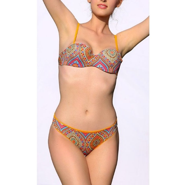 costum de baie portocaliu