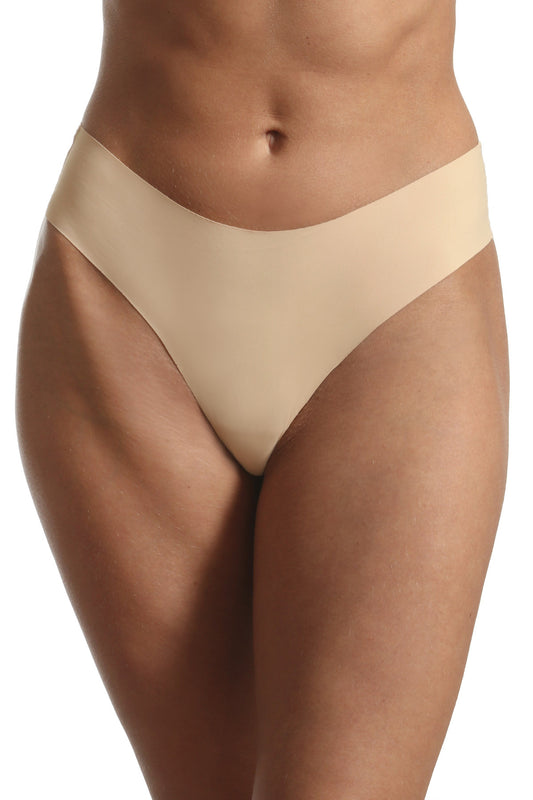 Chiloti tanga bej fara cusaturi LUCIA S1458NJ