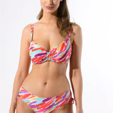 Slip de baie clasic Rosu imprimat Palau DS605