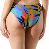 Slip de baie clasic Negru imprimat Rava DS568