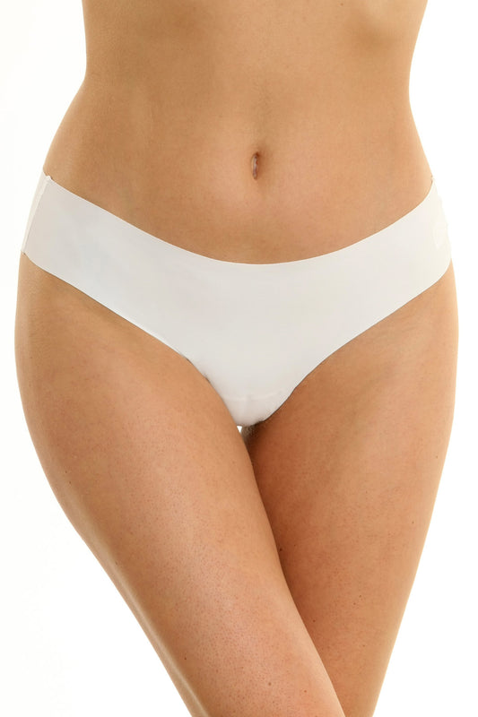 Chiloti tanga fara cusaturi Mika S1463 alb