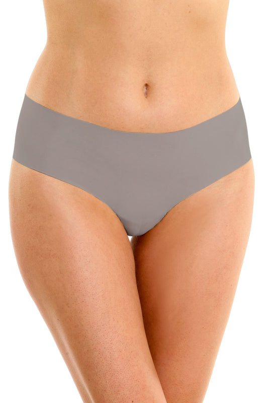 Set 2 buc chiloti panty brazilian fara cusaturi gri Lucia S1459