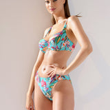 Slip de baie clasic Verde Imprimat Thai DS572